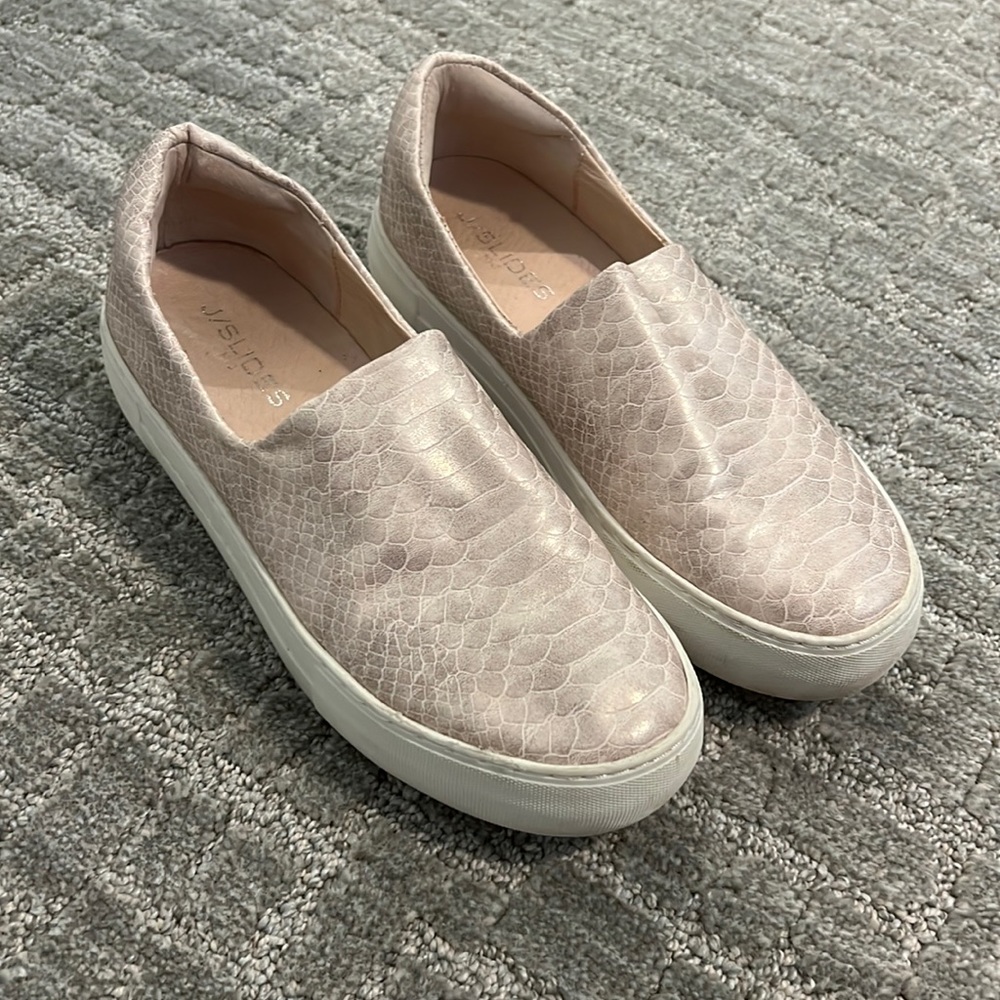 J/Slides Pink Snake Print Sneakers - image 1